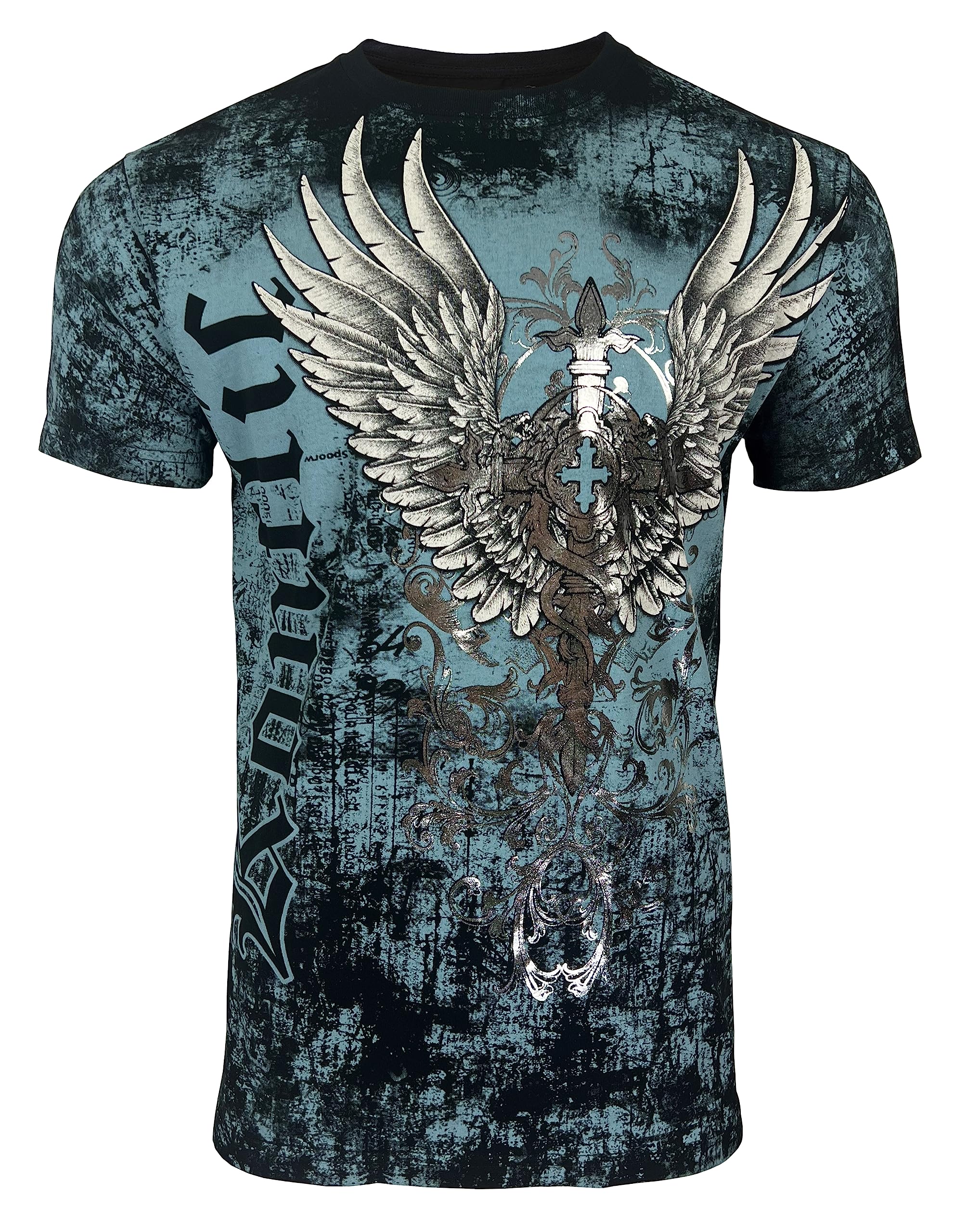 Konflic Graphic tees for Men | MMA Style Crew Neck T-Shirts Half Sleeve Classic | Men's t-Shirts Casual Cotton