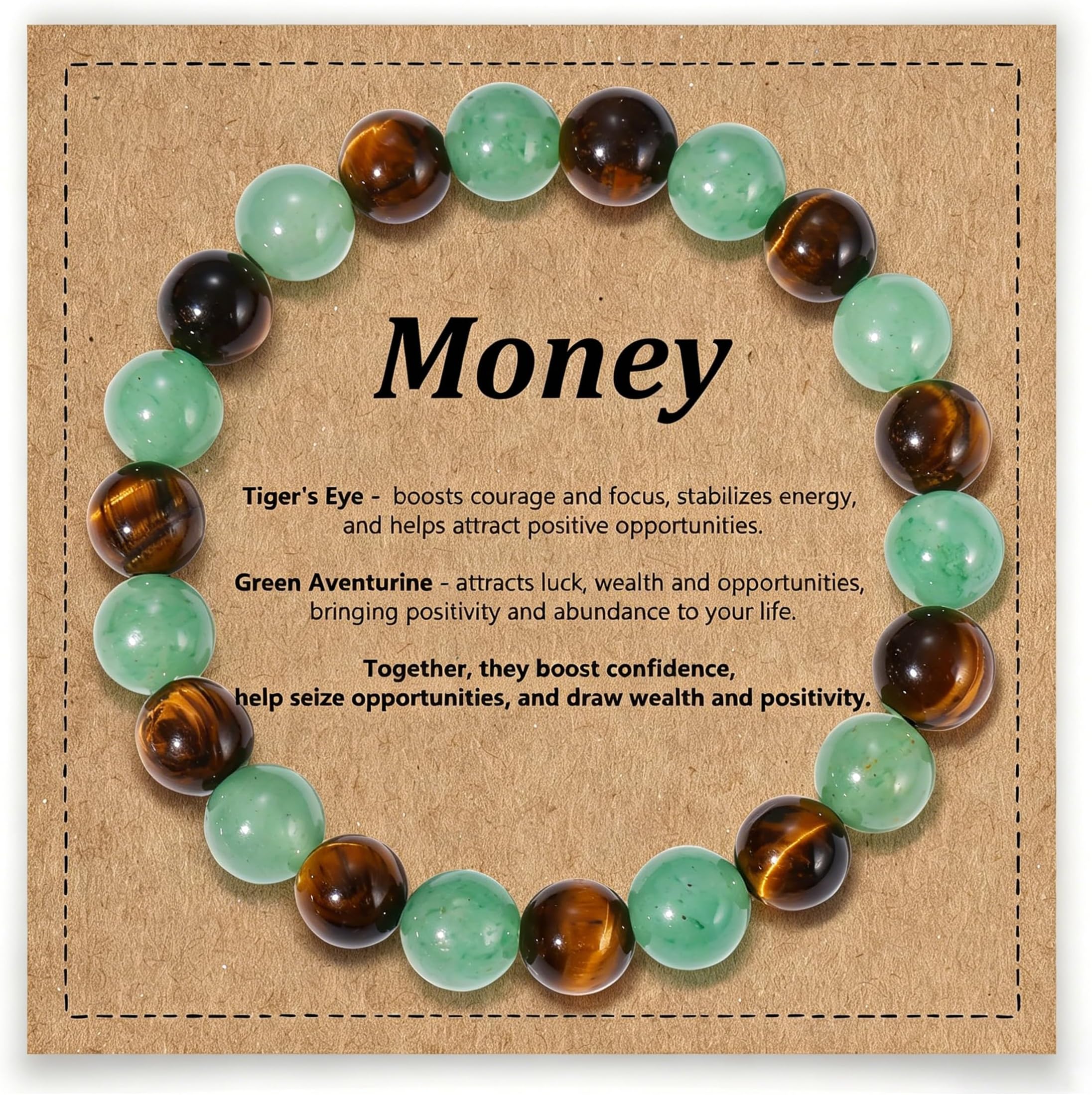 8mm Natural Stone Beaded Bracelet for Women Healing Crystal for Men Stress Relief Jewelry Gift