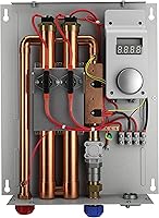 Vista 2 de Rheem RTEX-18 calentador de agua para el hogar de 240 V sin tanque, con 2 cámaras de calefacción