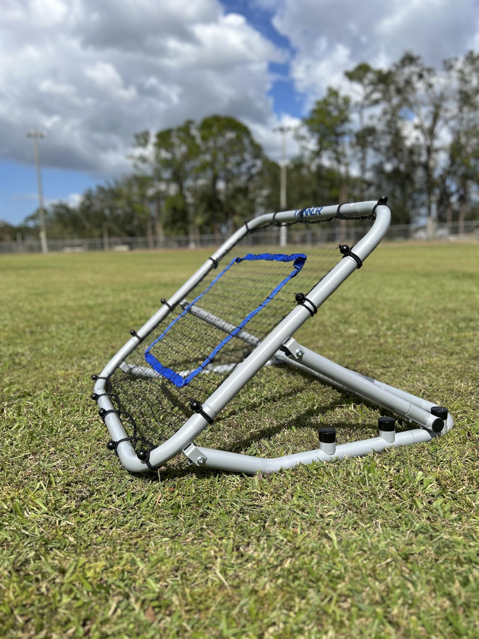 Tanner 3 x 3 Portable Adjustable Rebound Net (Square) for Baseball Softball - Pitching Throwing and Fielding