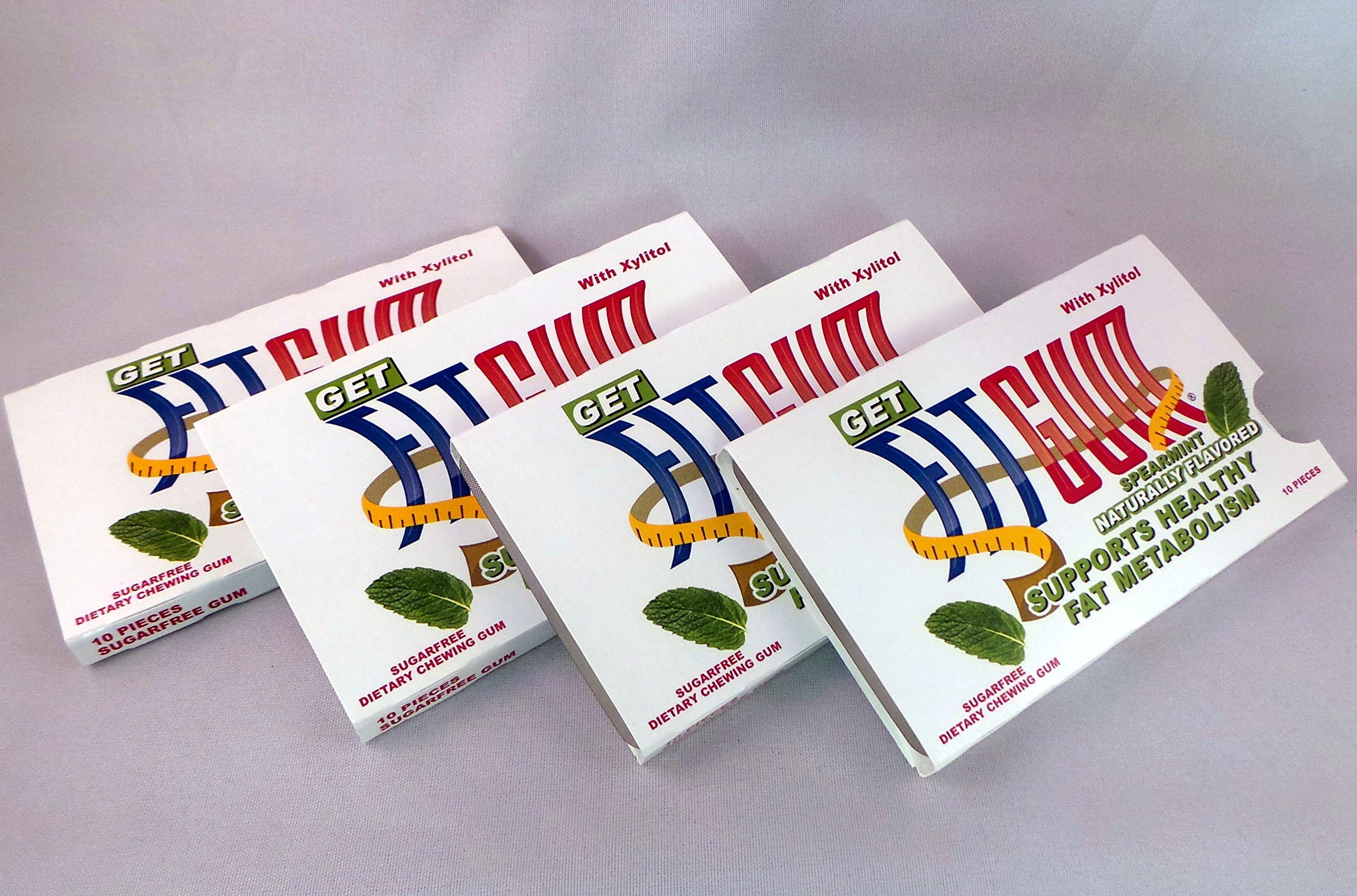 FITGUM Functional Chewing Gum 4 Sleeves/10 Pieces - Diabetic Safe, Sugar Free Appetite suppresant, Blood Sugar Regulate and Elevate Metabolism