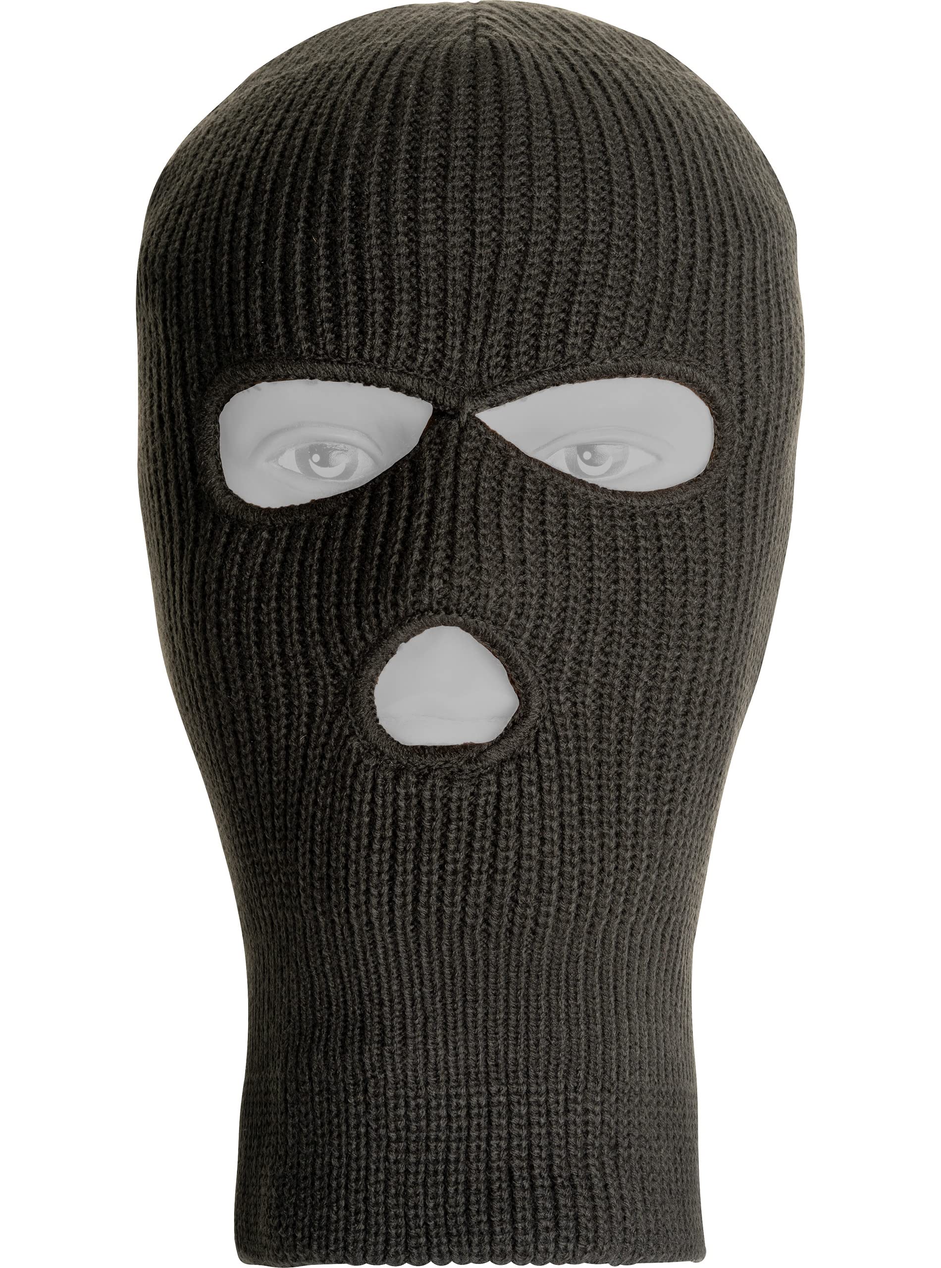 Jack Pyke Men's Olive Green Thinsulate Thermal Three Hole Balaclava