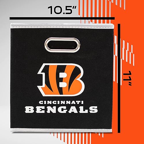 Miniatura 16 de Cubo de almacenamiento Franklin Sports, de tela, del equipo de la NFL, apto para adaptarse a contenedores de almacenamiento (11 x 10.5 x 10.5), San