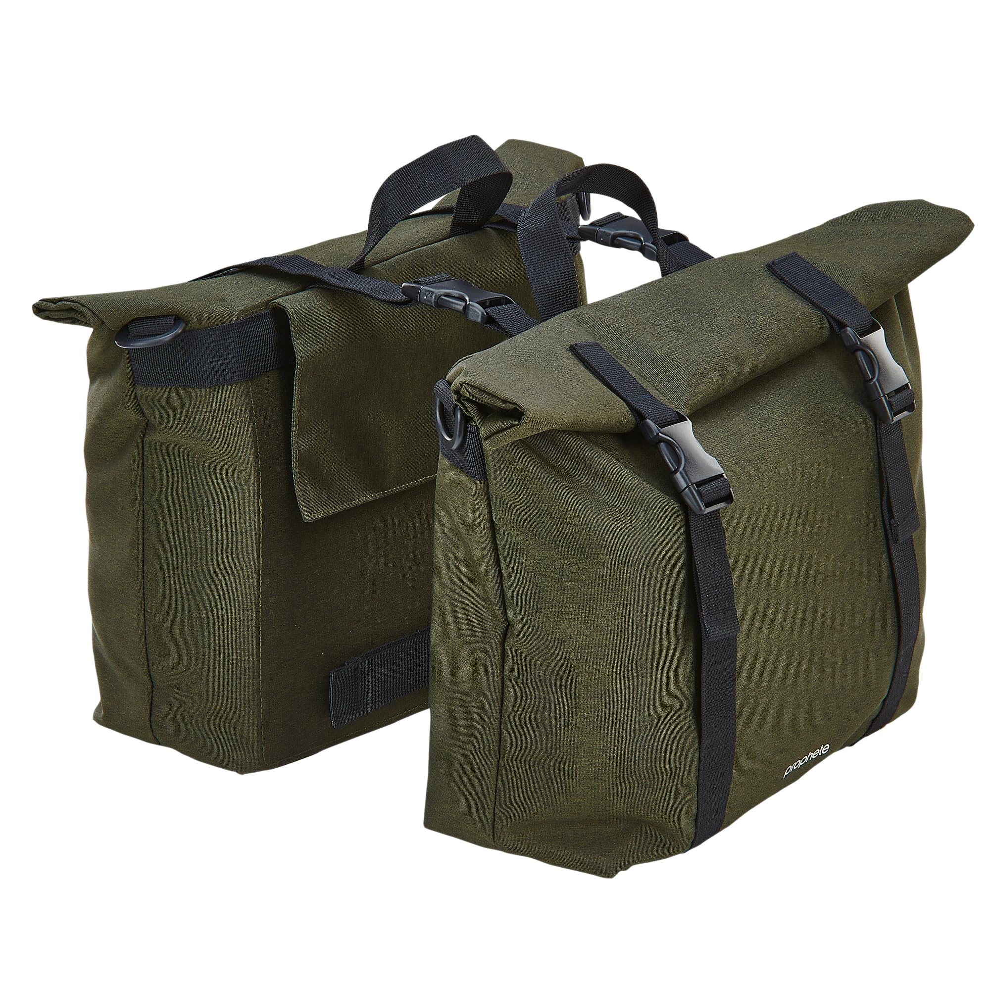 Prophete Doppelpacktasche, 2 x 10 Liter, Wasserabweisend, 29,5 x 12 x 26 cm, Grün