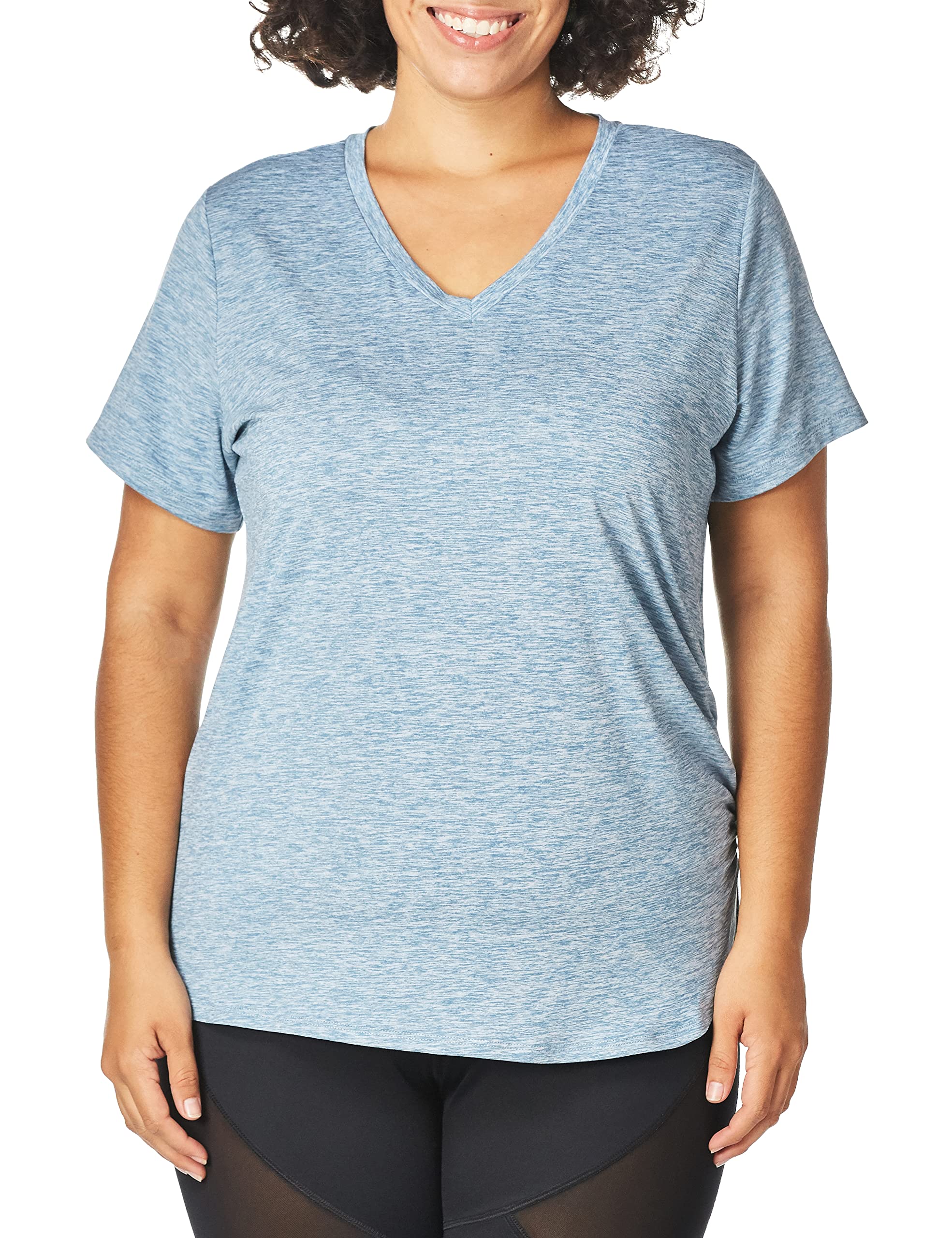 Sam EdelmanWomen's SHORT SLEEVE ROUCHED T SHIRT Yoga Shirt