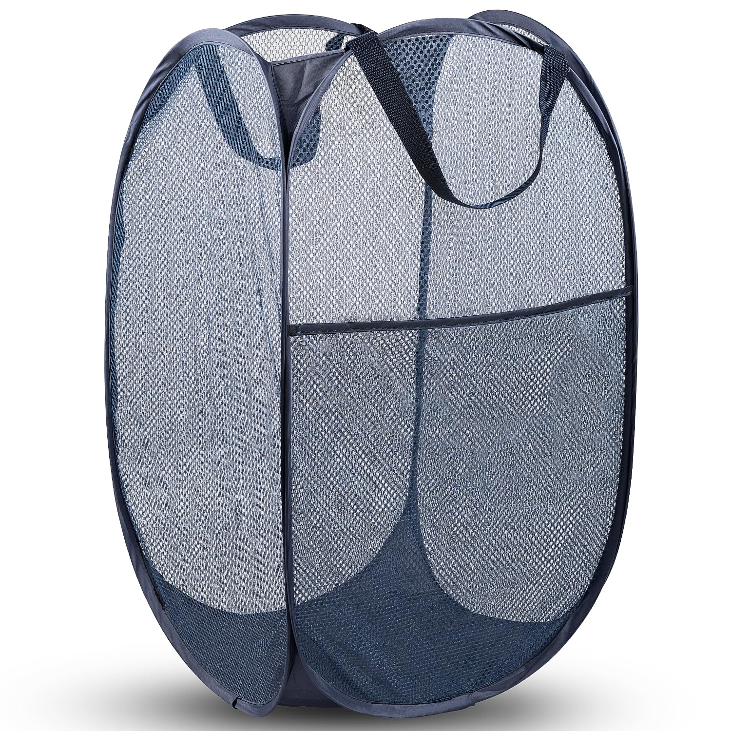 DUCOO Pop Up Hamper 1 PCS Mesh Pop Up Laundry Hamper Foldable Mesh Laundry Basket with Space-Saving Design