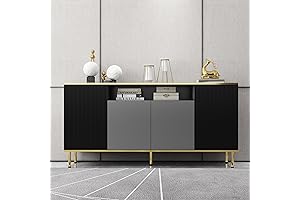 Wide howcool Sideboard Buffet Cabinet Wood Farmhouse Storage Credenza