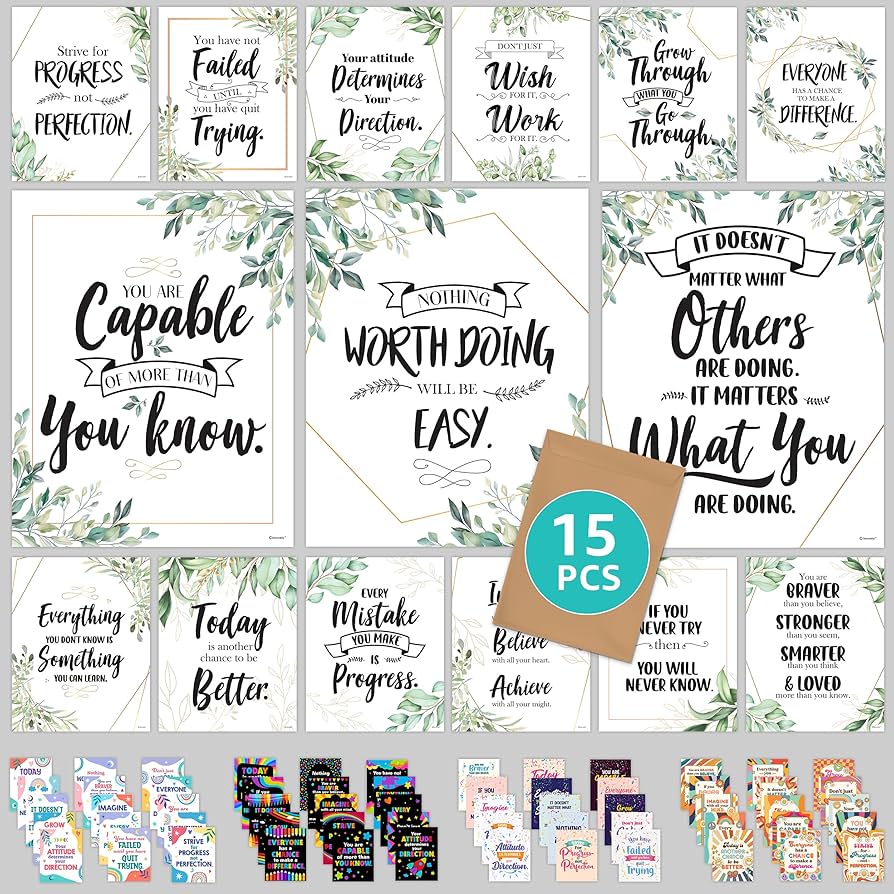 amazon-com-decorably-motivational-posters-for-classroom-15-eucalyptus-classroom-decor-11x14in-greenery-classroom-decor-eucalyptus-classroom-decorations-green-classroom-decor-classroom-decorations-eucalyptus-office-products for Free Printable Posters For Classroom Amazon.com : Decorably Motivational Posters for Classroom - 15 Eucalyptus Classroom Decor, 11x14in Greenery Classroom Decor, Eucalyptus Classroom Decorations, Green Classroom Decor Classroom Decorations Eucalyptus : Office Products for Free Printable Posters For Classroom