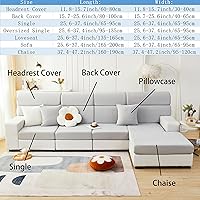 Vista 7 de Funda universal para sofá resistente al desgaste, fundas de almohada de 18 x 18 pulgadas, fundas de almohada cuadradas de repuesto, funda de cojín