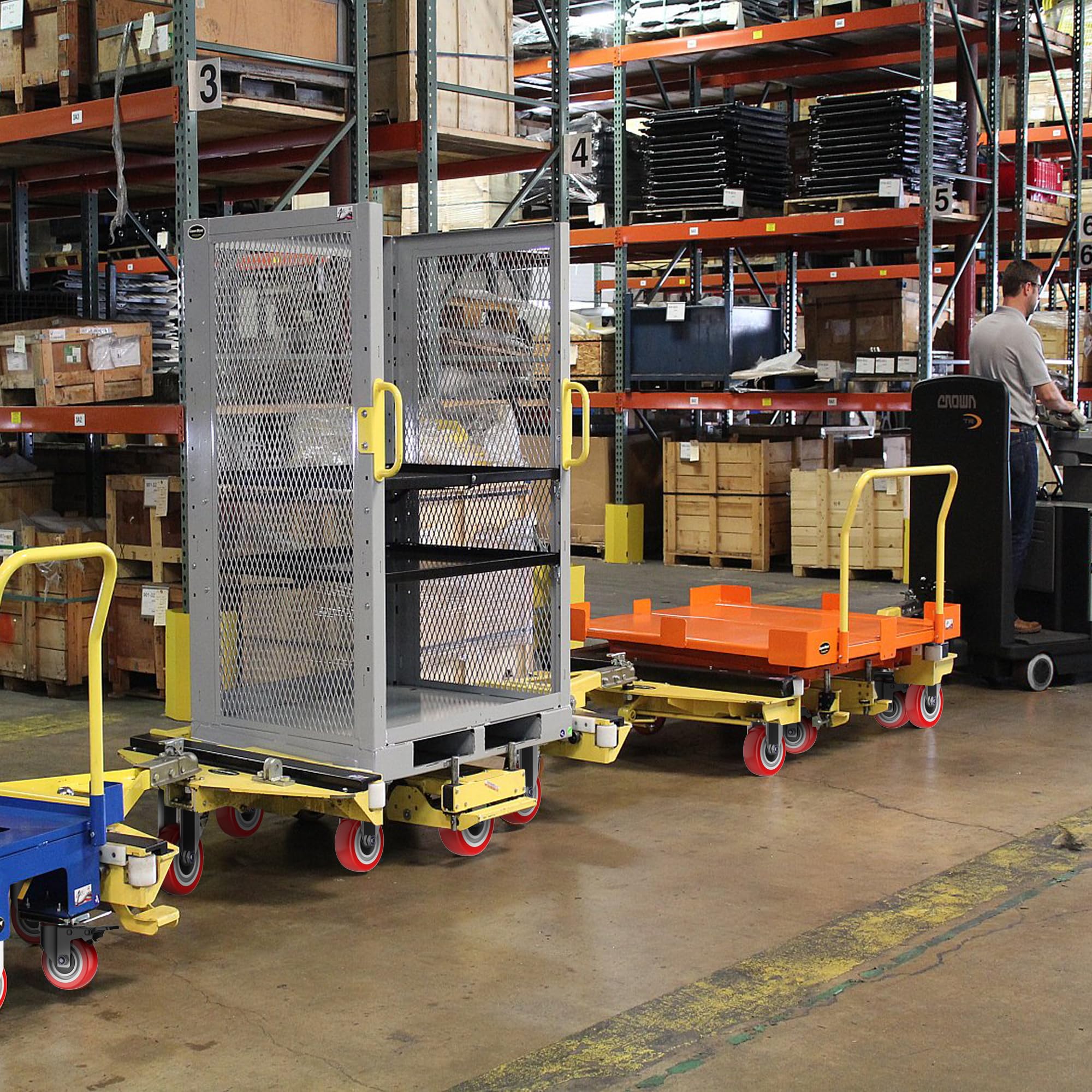 Ruote da carico pesanti, 100 mm, per carrelli da officina, trasporto industriale e logistica