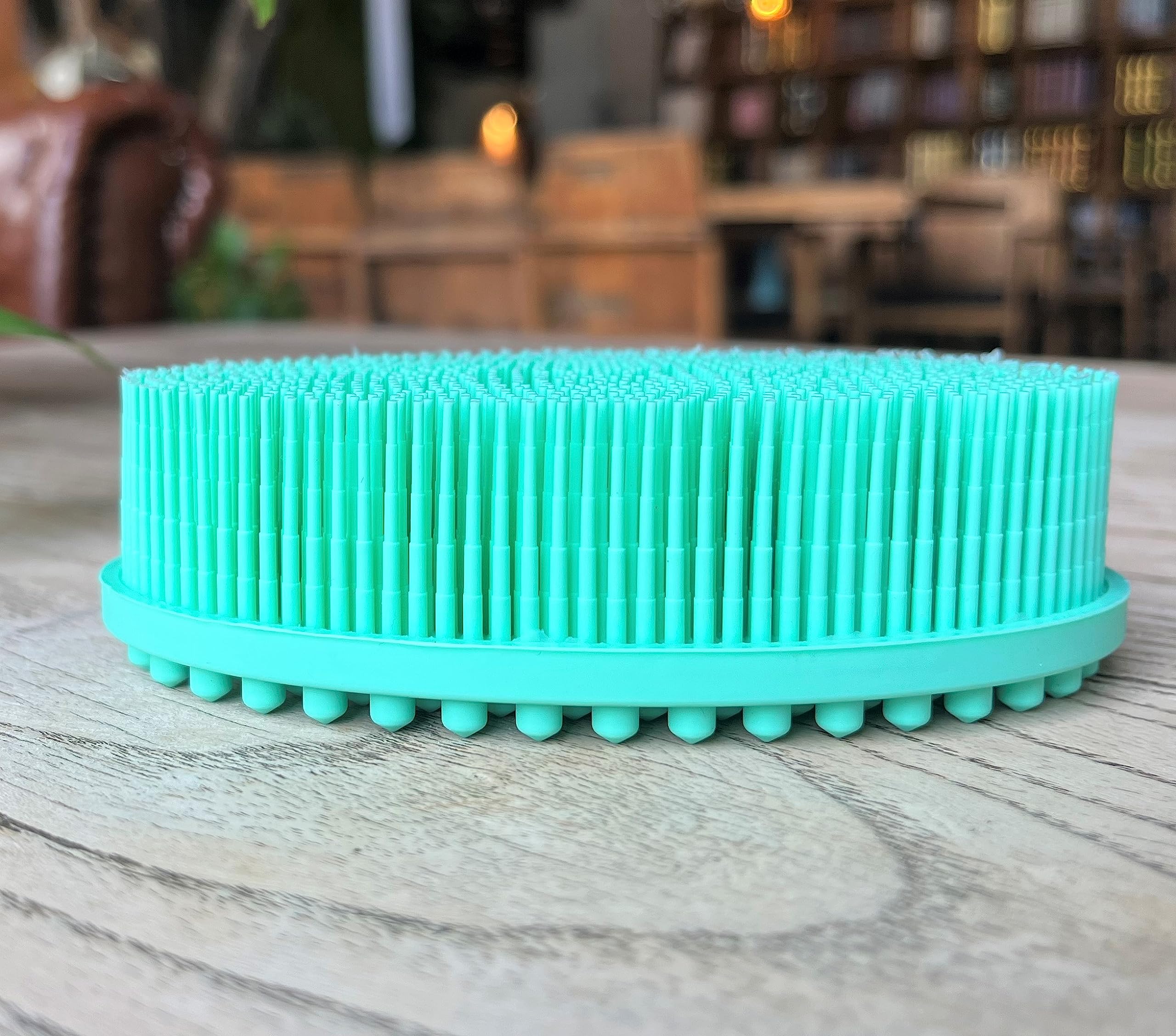 Premium Sensory Brush for Kids or Autism,Soft Silicone Body Scrubber,2 in 1 Sensory Room Occupational Therapy Brushes,Silicone Loofah,Pet Shower Brush Bath Brush Shampoo Brush