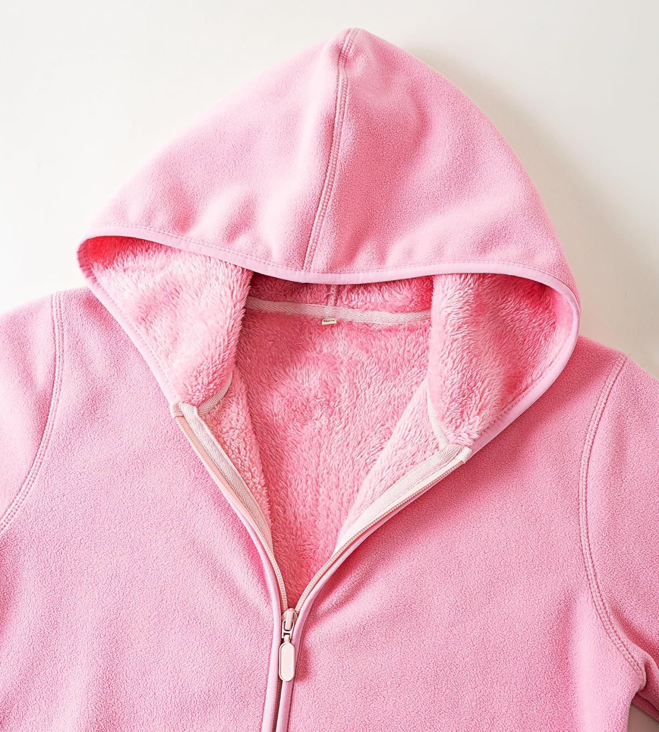 Kids Boys Girls Polar Fleece Jacket with Hood Toddler Outerwear Warm Autumn Winter Youth Coat 3-12Years - Image 4