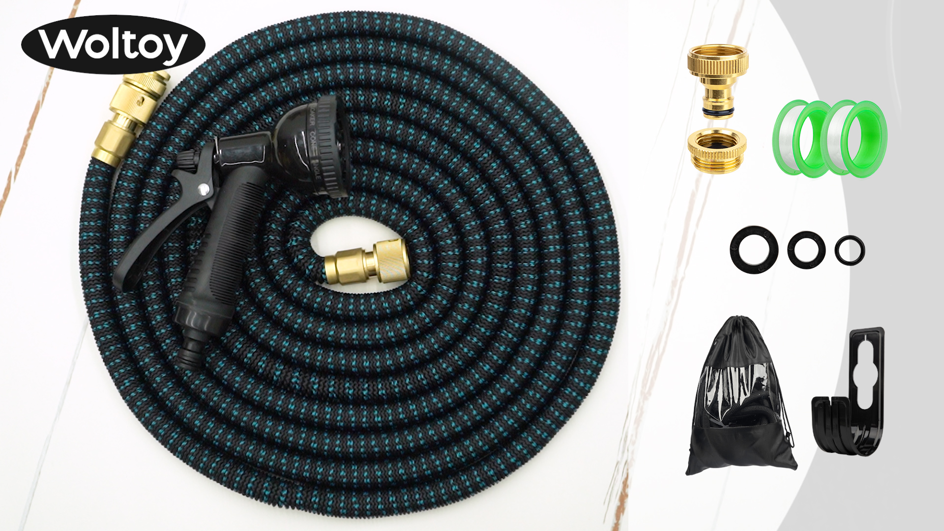 Tubo Da Giardino VITO PVC Rinforzato 10 M Diam 15 Mm Lancia Multigetto - Foto 5