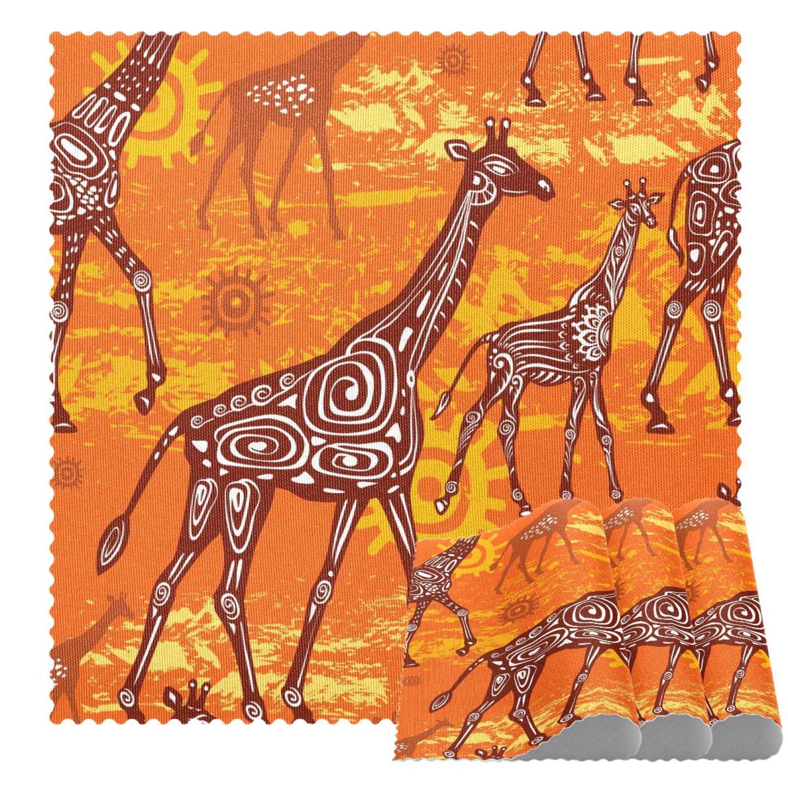Set de table girafe pour repas de famille et décoration de table style jungle