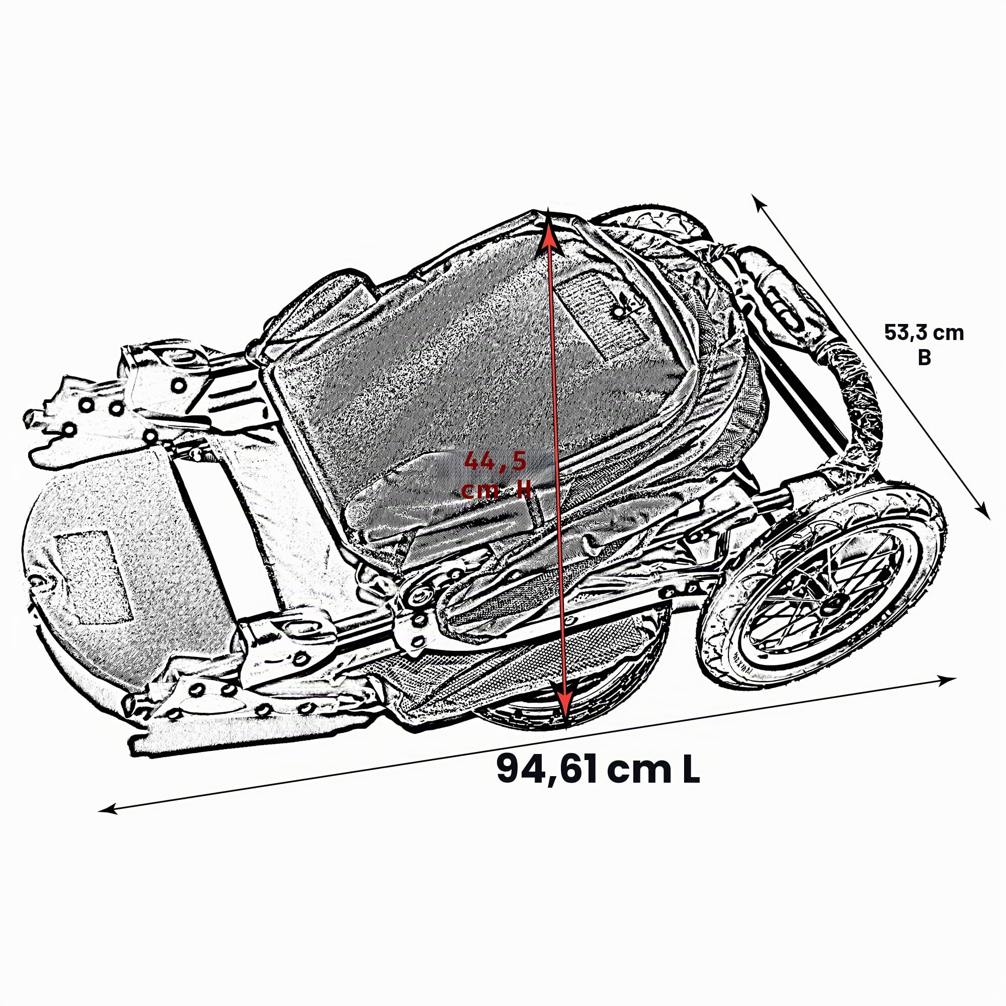 Pet Gear NV Haustier-Kinderwagen für Katzen/Hunde, ohne Reißverschluss, einfache Einhand-Faltung, gelgefüllte Reifen, Plüschpolster und Wetterabdeckung, 3 Farben