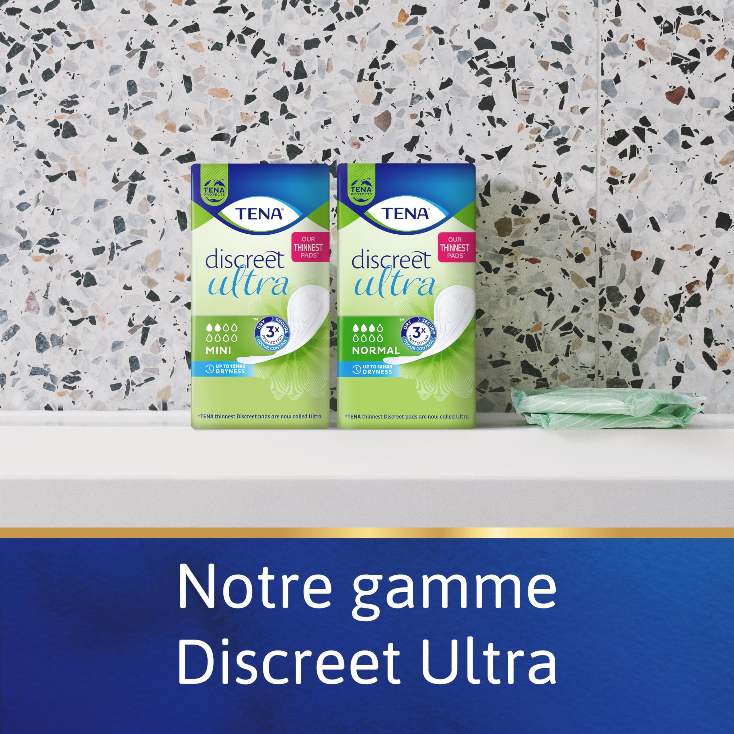 TENA Discreet Mini Serviettes Incontinence Femme Post-Accouchement 120 Pièces
