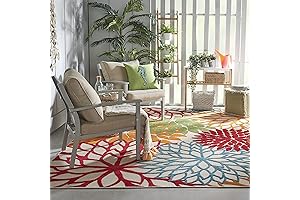 Nourison Aloha 6x9 Outdoor Rug for Patios: Unwind Outside with Style
