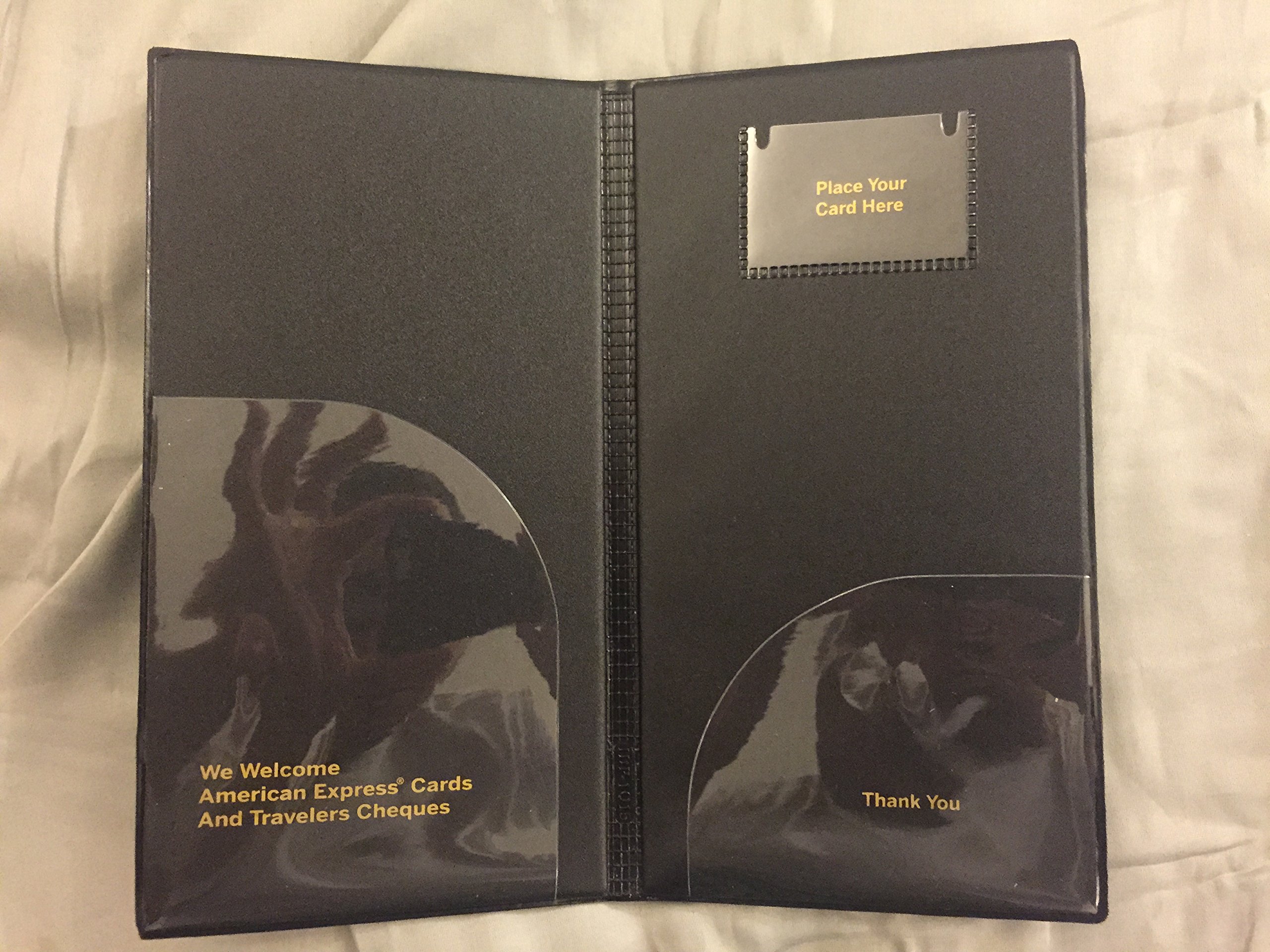 Buy 50 American Express Double Panel Guest Check Presenters Credit