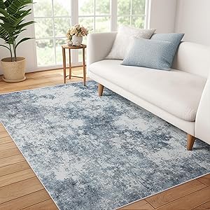 Modern Washable Bedroom Rug