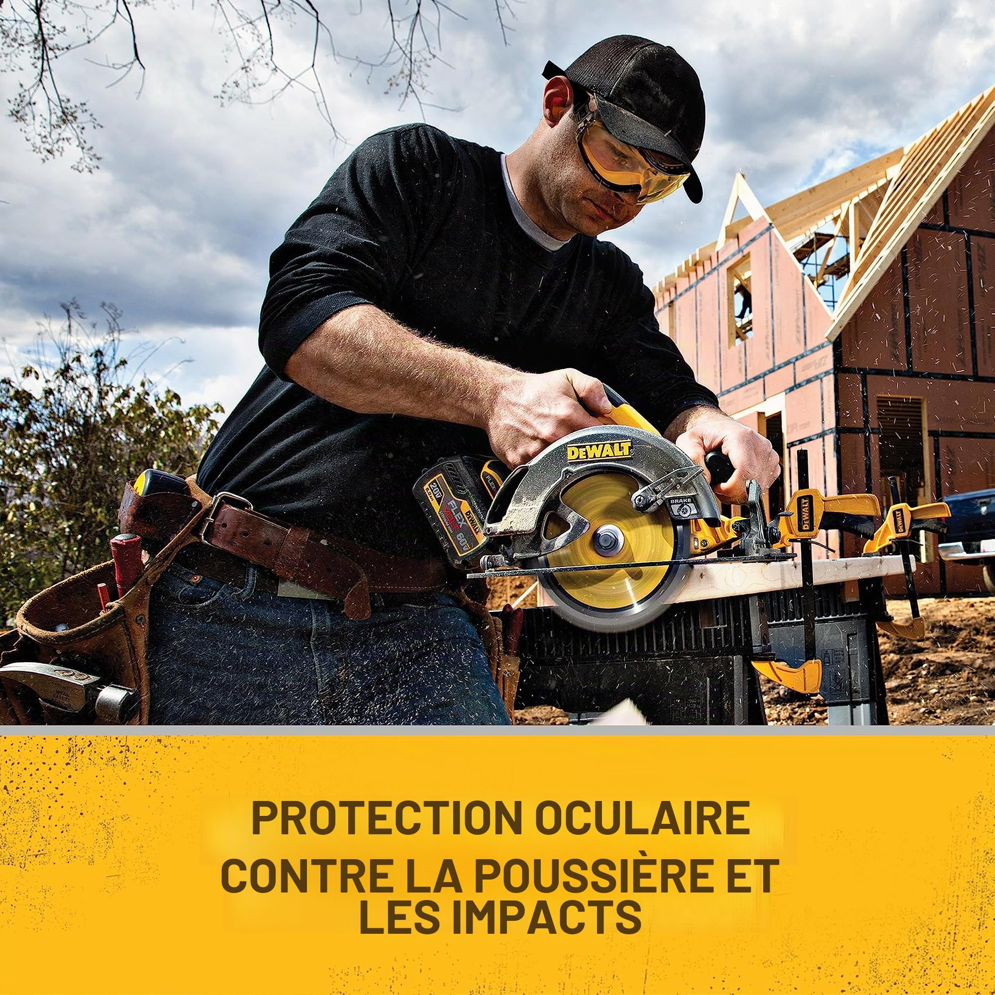 DeWALT Dpg82–11 Correcteur de teint Clair antibuée Moule à double sécurité pour masque de ski, DPG82-11C