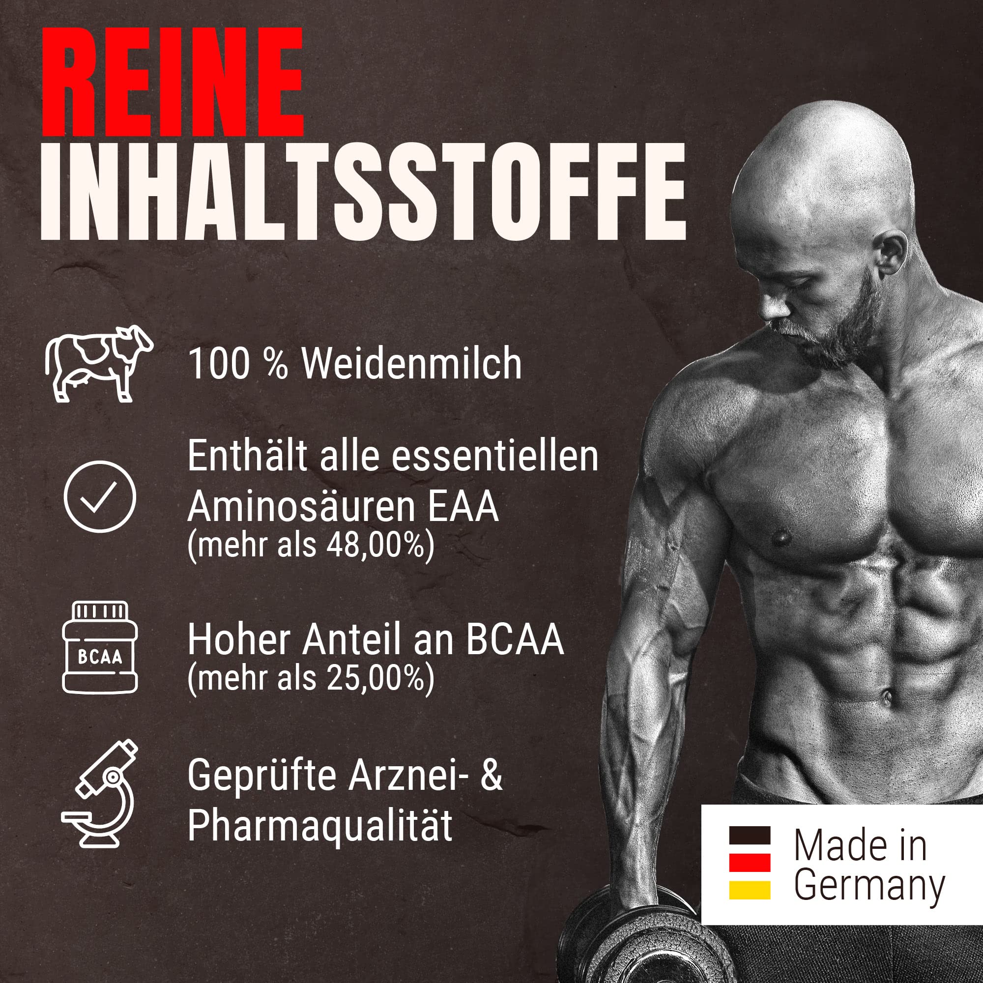 Powerstar 100% CFM WHEY ISOLATE 1kg | 96,5% Protéine s.s. | Poudre de protéine pour la musculation | Fabrication allemande | Protein Powder hautement dosée à base de lait de pâturage | Fraise