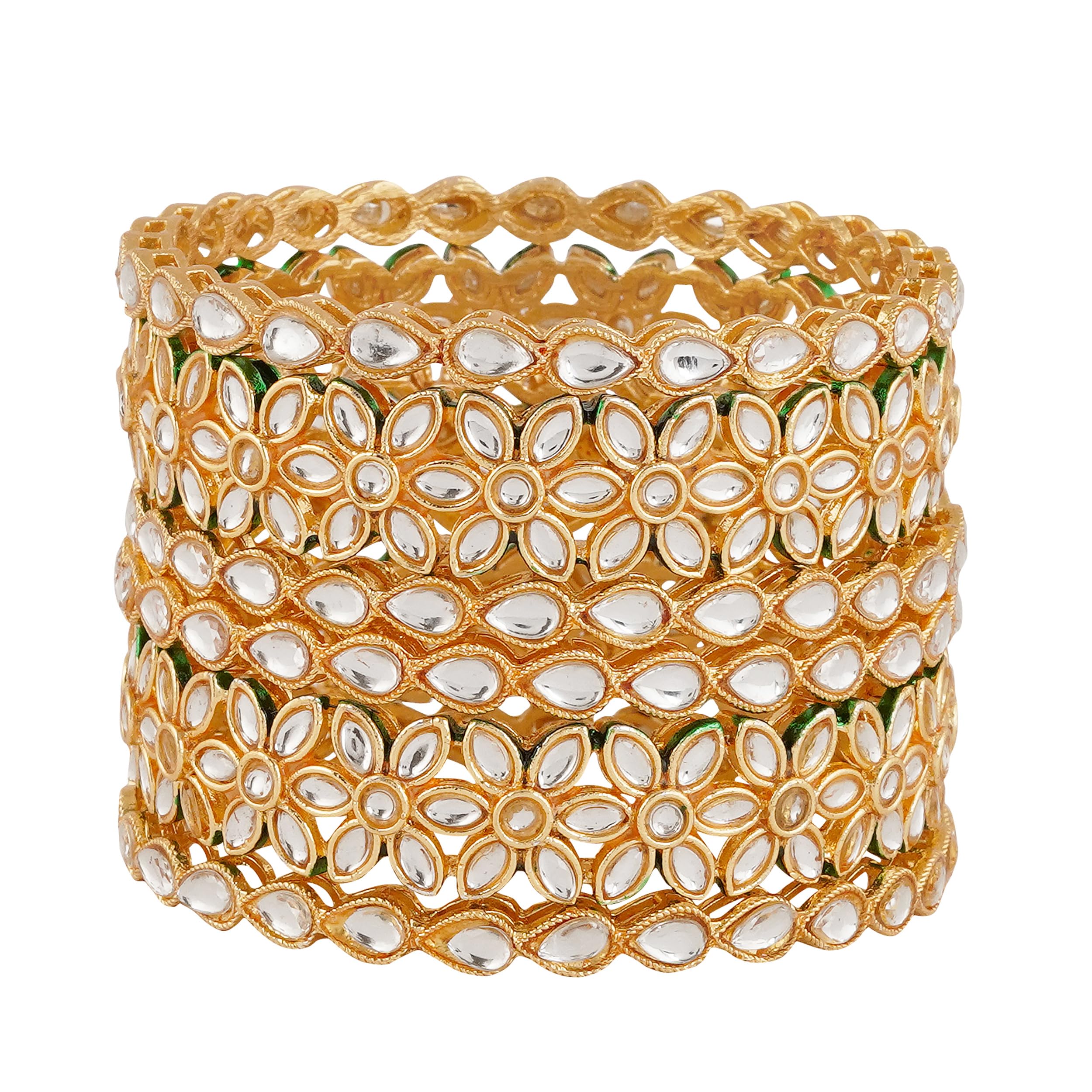 See full amazon price history chart for Mansiyaorange Set Of Six Gold Plated AD Kundan Stone Bangles Bangdi Chudi For Women(3.0) Mansiyaorange Set Of Six Gold Plated AD Kundan Stone Bangles Bangdi Chudi For Women(3.0) (B0CM24WM1P) Amazon Price History, Amazon Price Tracker
