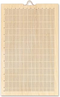 Memento Mori 4000 Weeks of My Life Calendar 16 x 10 Inches Lifetime 4000 Weeks Poster Memento Mori Wooden Calendar with Metal Hook for Motivate Yourself and Develop Good Habits