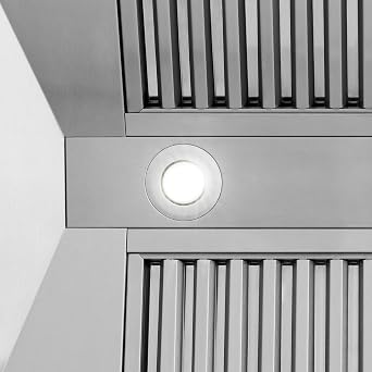 ZLINE 36 Autograph Edition Stainless Steel Range Hood with Stainless Steel Shell and Matte Black Handle (8654STZ-36-MB)