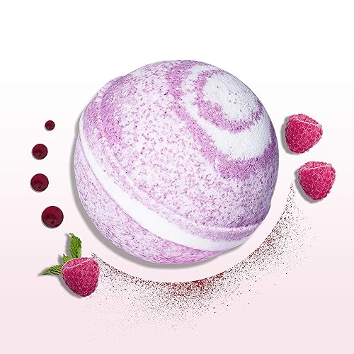 Miniatura 5 de Dove Milk Swirls Vanilla Raspberry Creamsicle Bombas de baño de 2.8 onzas (paquete doble)