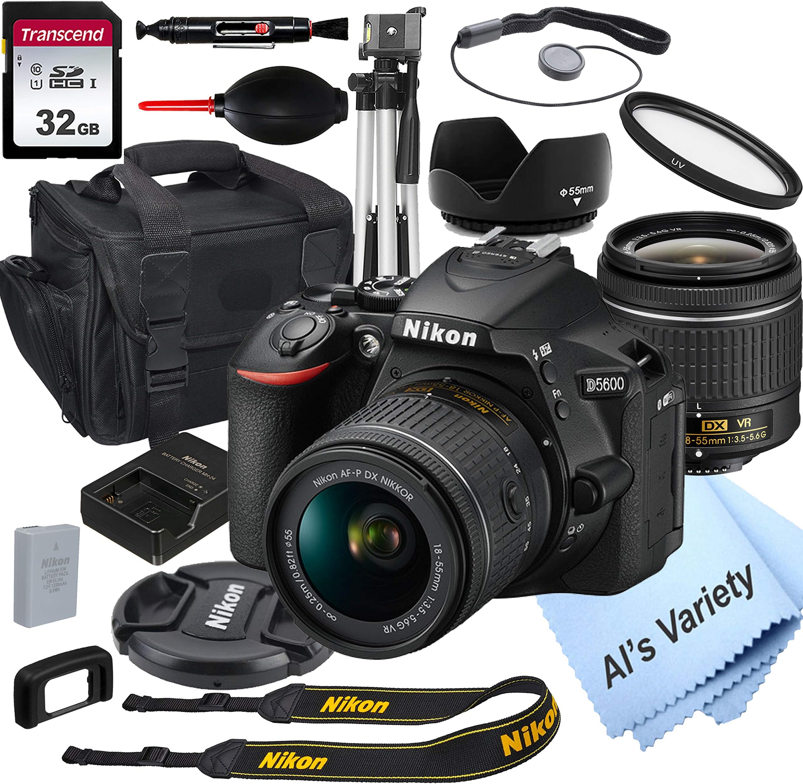 Nikon D5600 DSLR Camera with 1855mm VR Lens + 32GB Card