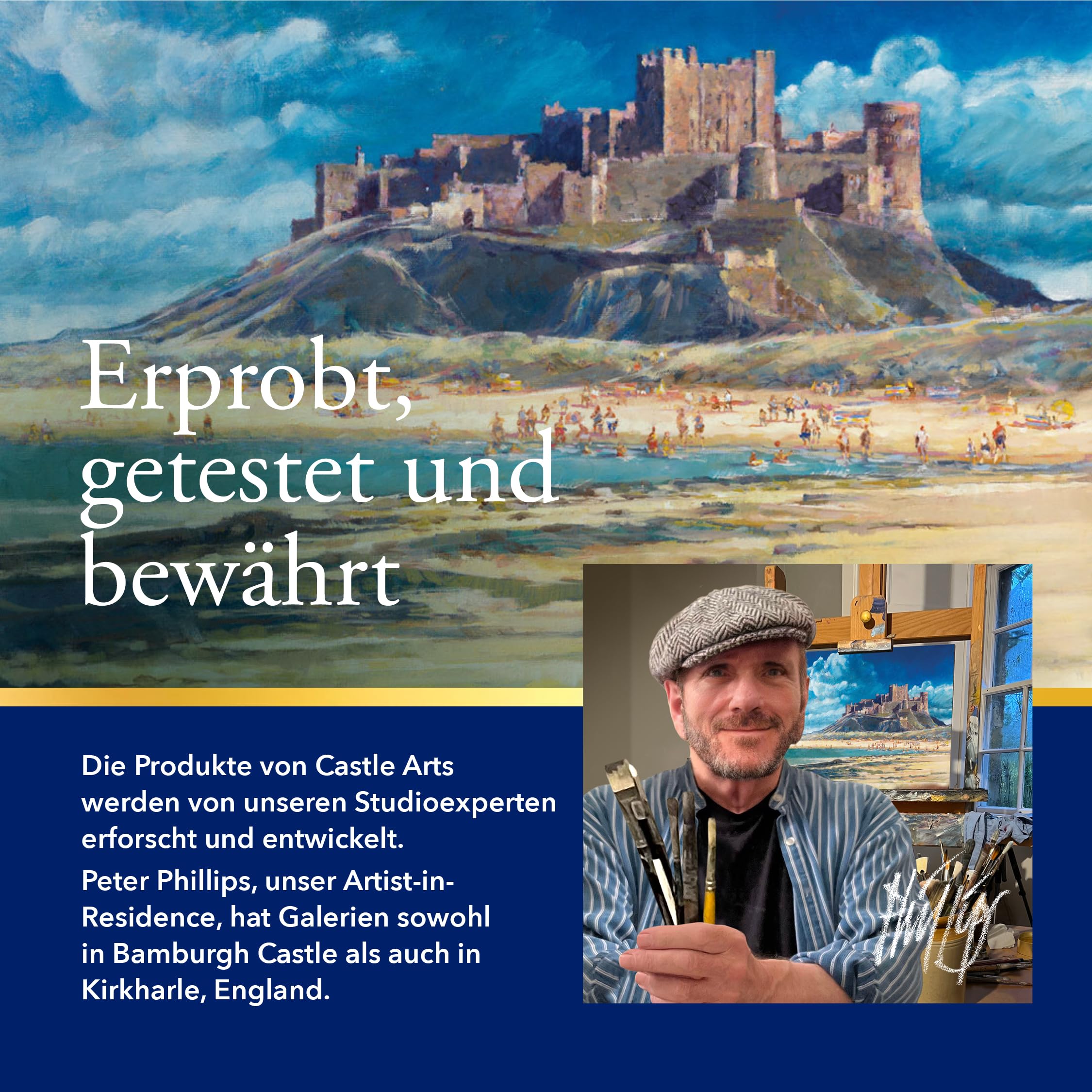 Castle Art Supplies Gold-Standard 120 Buntstifte-Set mit Extras | Hochwertige Farbkerne auf Ölbasis, spitzer, widerstandsfähiger gegen Bruch | Für erfahrene Künstler, Farbkünstler | Reißverschlussetui
