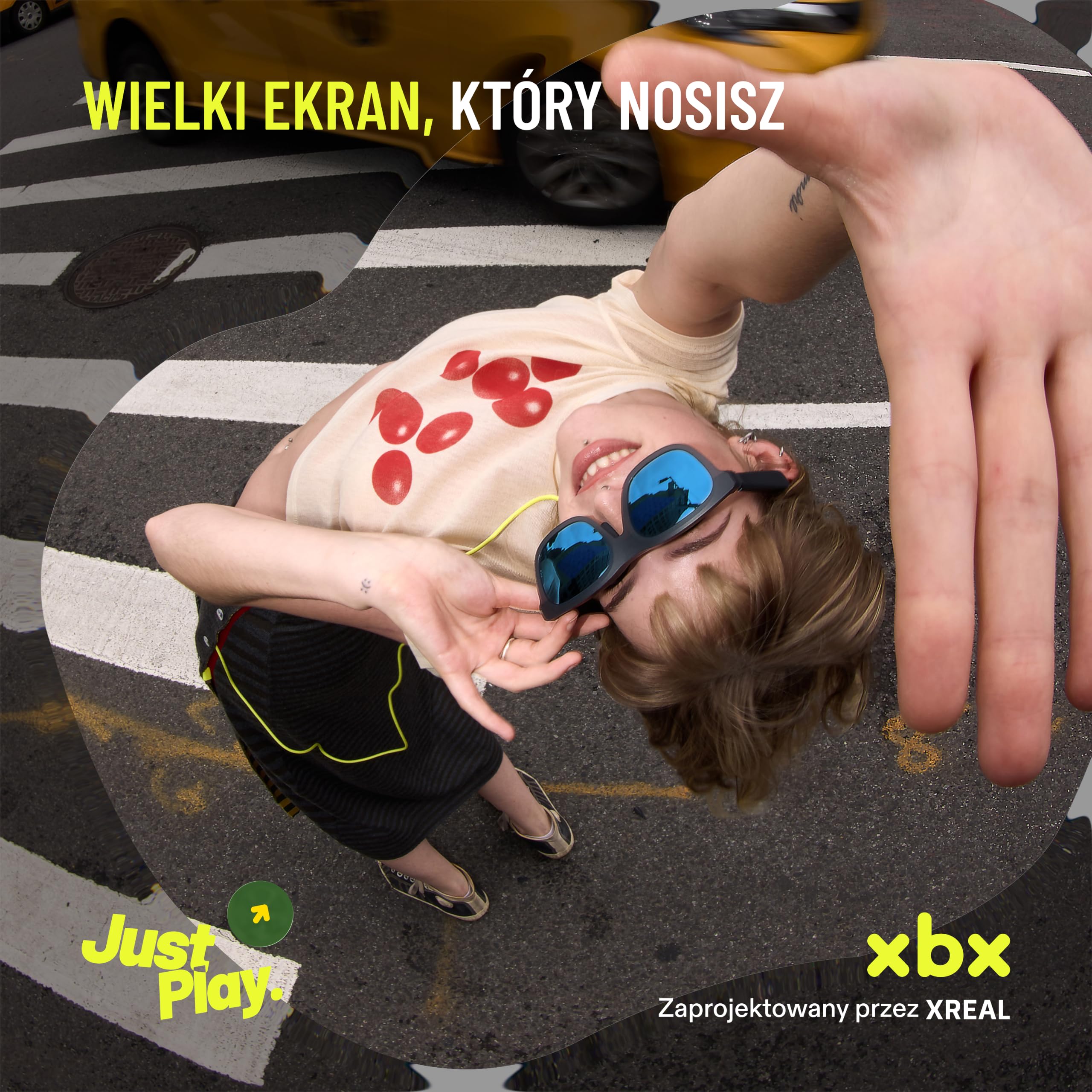 xbx a01+ AR Okulary od XREAL, Ultralekkie 62 g, Przenośny Duży Ekran 147” do Filmów i Gier, Jasny HDR10 o Jasności 1600 nitów, USB-C DP dla iPhone, iPad, Android, Steam Deck, ROG i PC | Ultralekki 62 g, jasny 1600-nitowy HDR10, USB-C DP dla iPhone'a, iPad