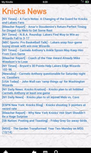 NYK Basketball News(Kindle Tablet Edition)