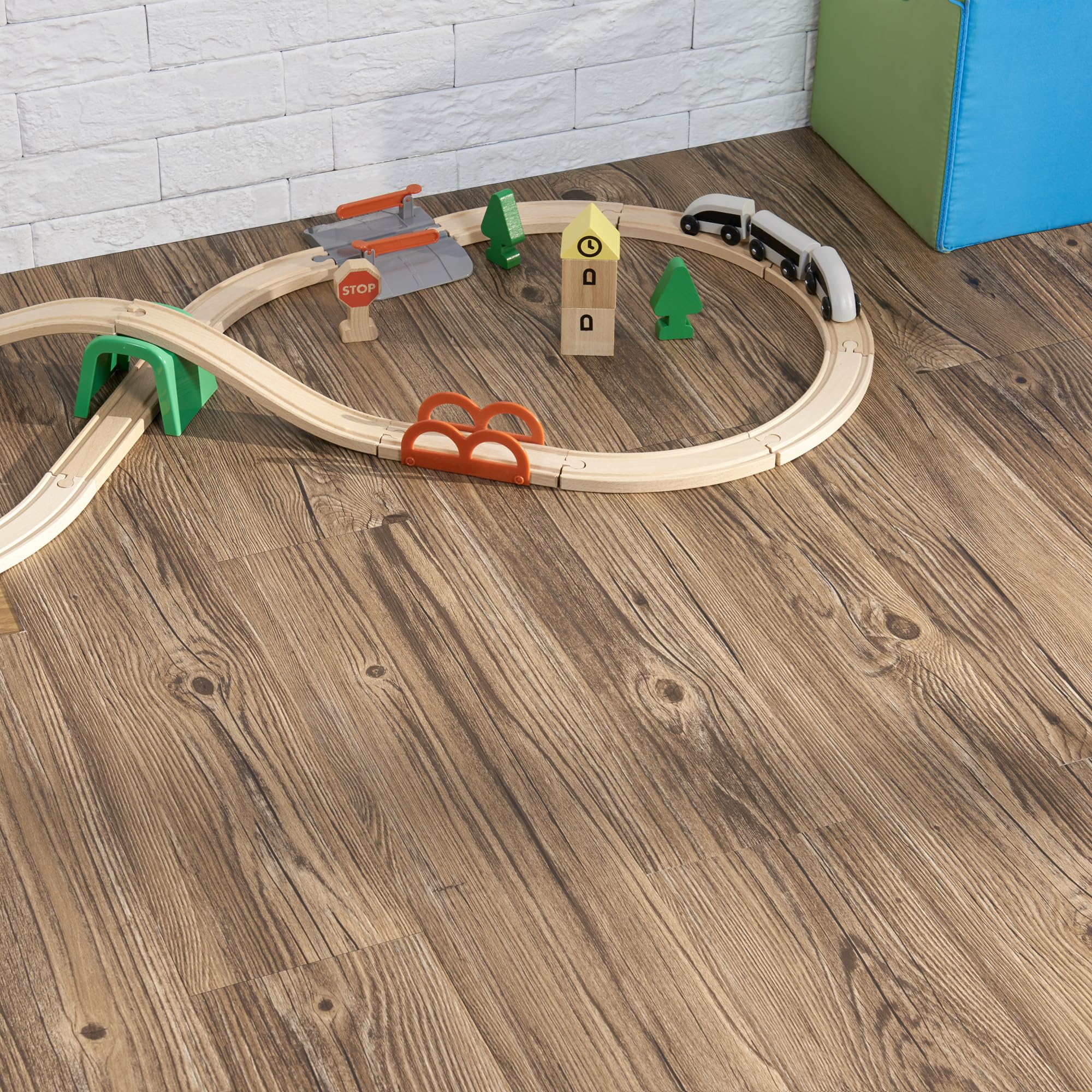 NEU.HOLZ Wykładzina winylowa Vanola Laminat samoprzylepna antypoślizgowa antyalergiczna wykładzina podłogowa panele PVC 0,975 m² Dąb Rustykalny