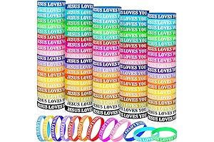 Christian Bracelet Bulk Motivational Rubber Wristbands Inspirational for Teens