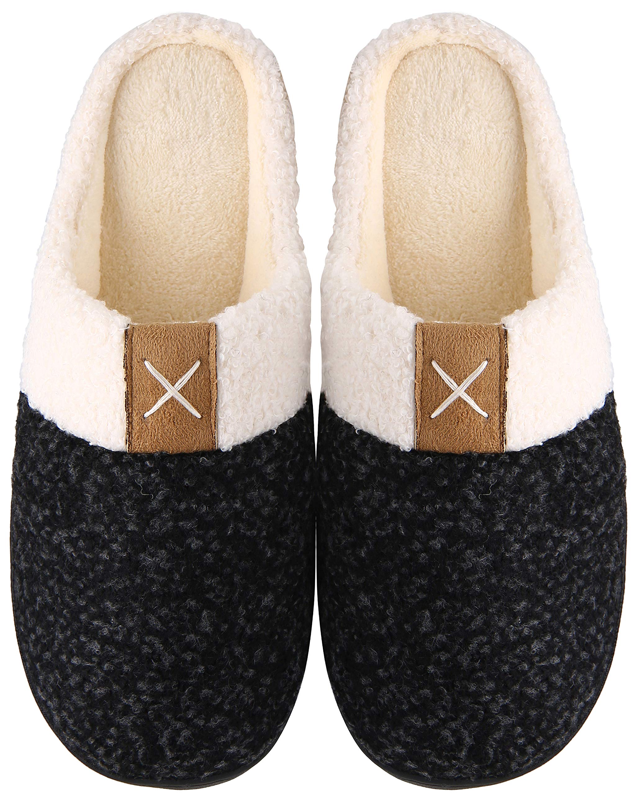 Mishansha Unisex Pantofole Casa/Esterno in Memory Foam - Calde leggere Morbide Comode e Antiscivolo