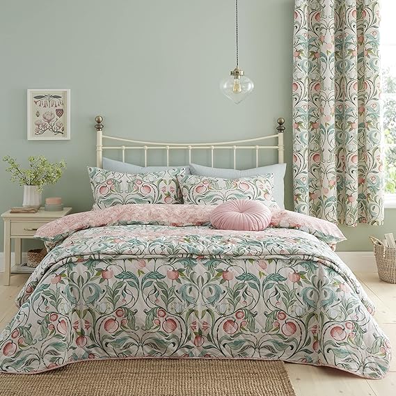 Catherine Lansfield Clarence Floral Reversible Single Duvet Cover Set