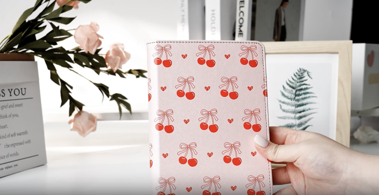 Pink Bow Case For 7"/ 6.8" Kindle Paperwhite 12th/11th Generation,Han