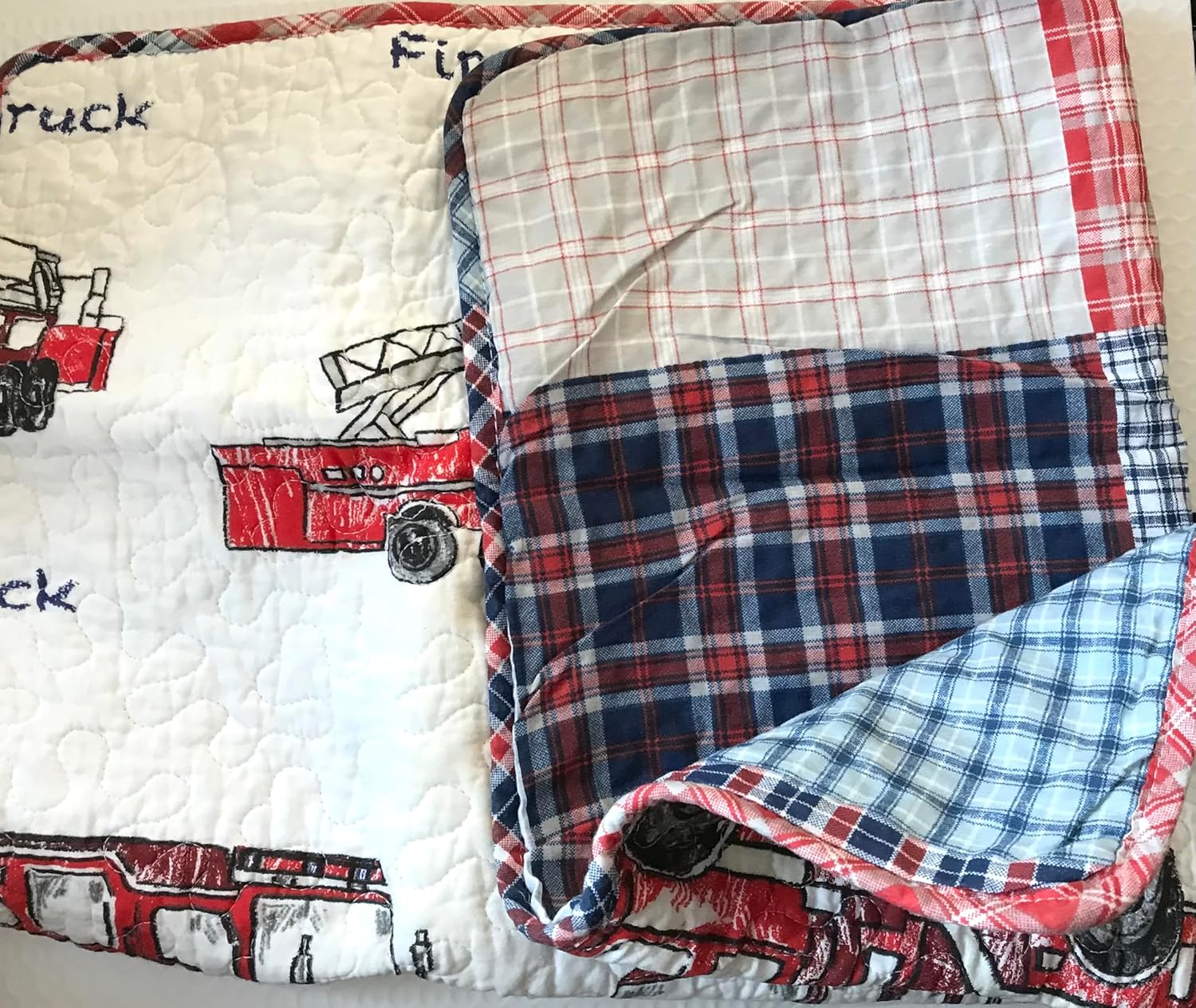 Ryan Vintage Fire Truck Standard Sham
