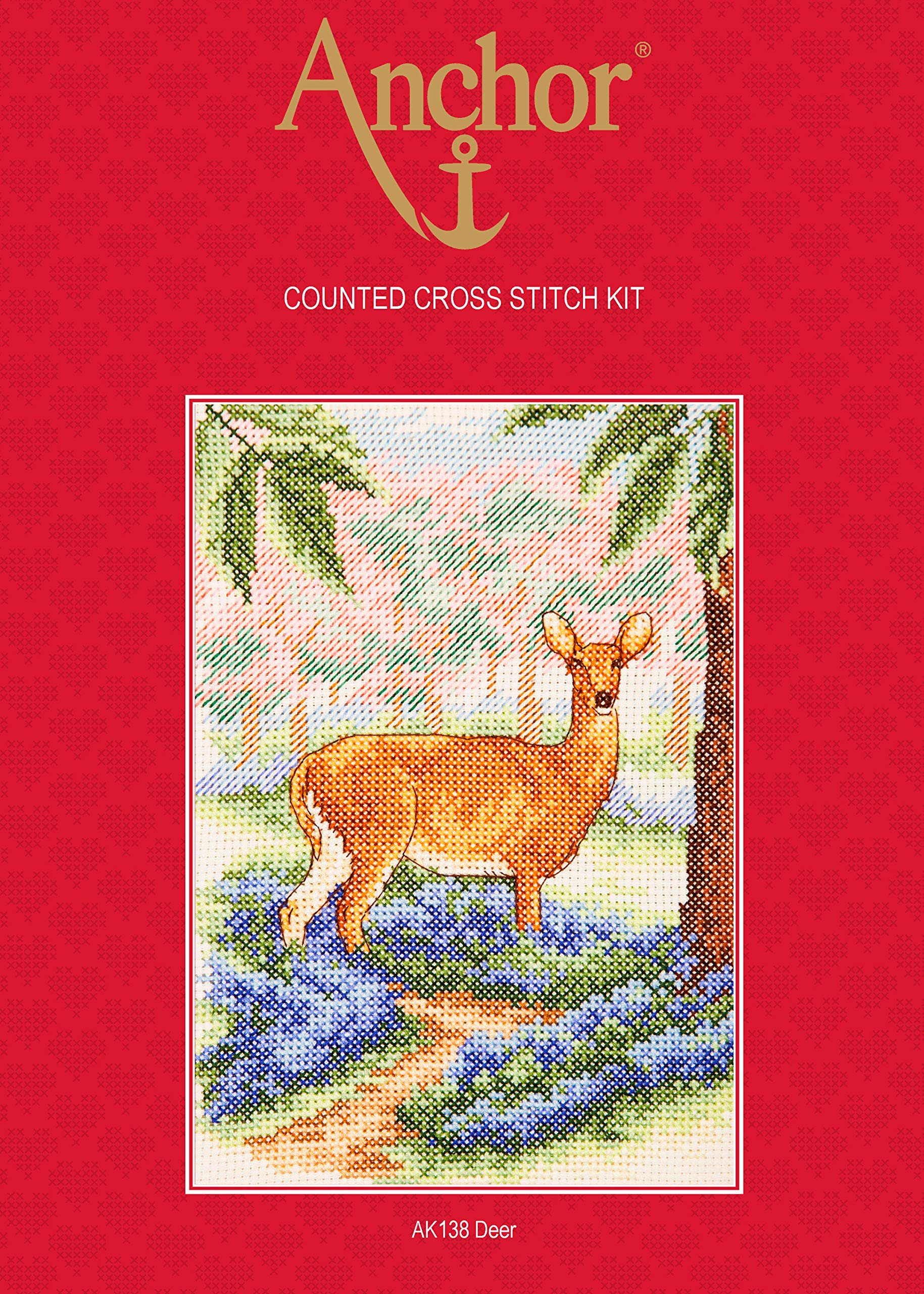 AnchorDeer Cross Stitch Kit: Essentials
