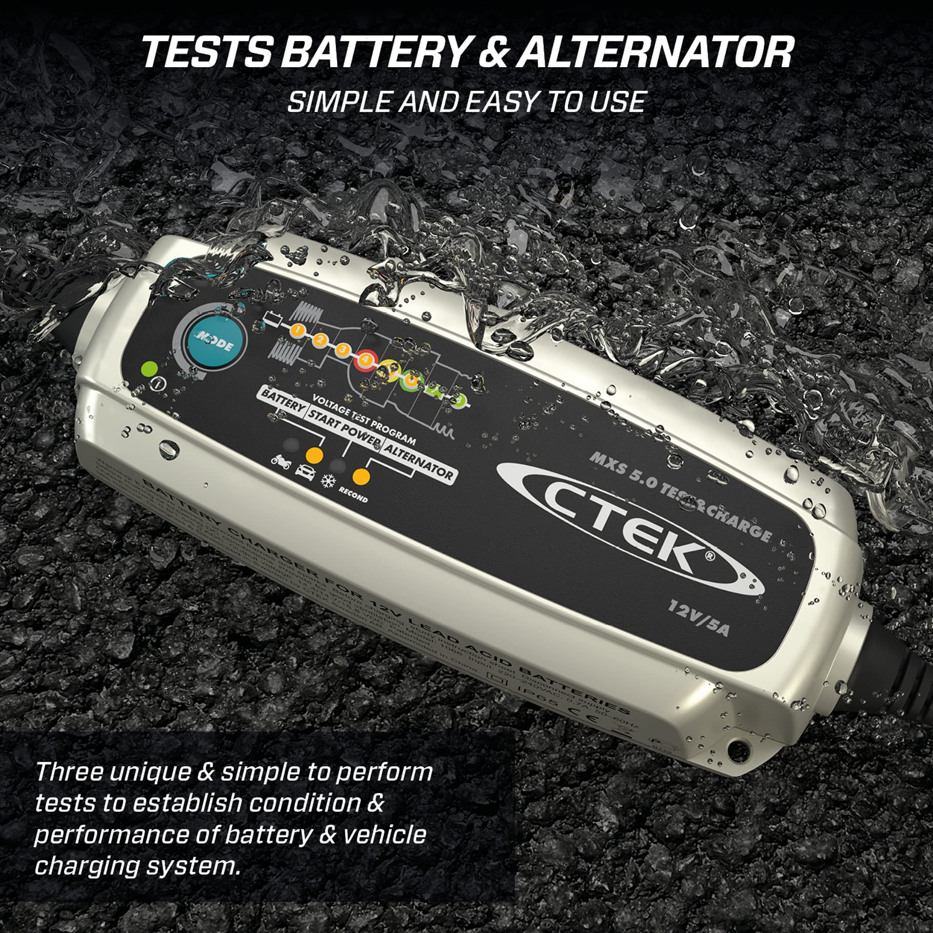 CTEK Bundle MXS 5.0 Test & Charge & BUMPER 60