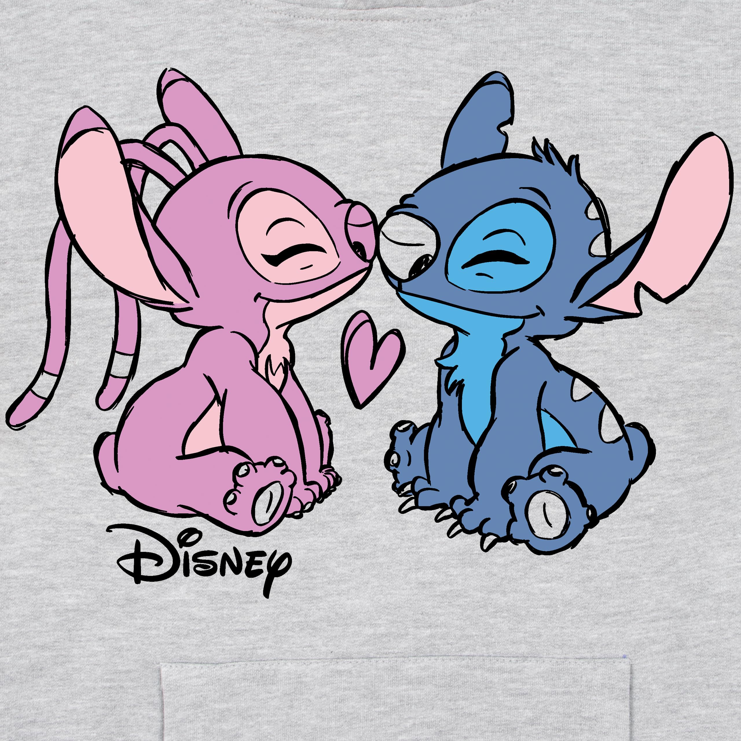 Disney Felpa Stitch Bambina | Angel Stitch Felpa Bambina | 2 E 13 Años