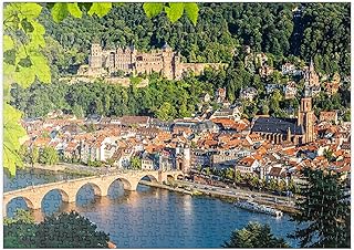 MyPuzzle Blick auf Heidelberg im Sommer, Deutschland - Premium 500 Teile Puzzle - MyPuzzle Sonderkollektion von Puzzle Galaxy