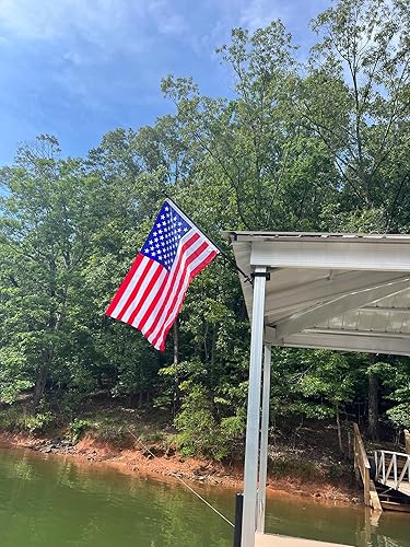 Miniatura 8 de Soporte para bandera de muelle de barco resistente, resistente a los rayos UV y al óxido, grado marino, fácil instalación sin taladros, fabricado en