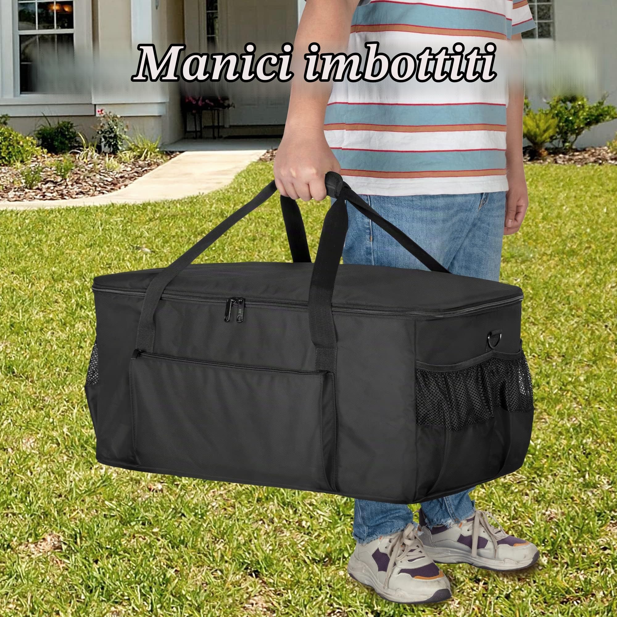 samdew Borsa con Manico per Utensili da Griglia da Campeggio (Design Brevettato)