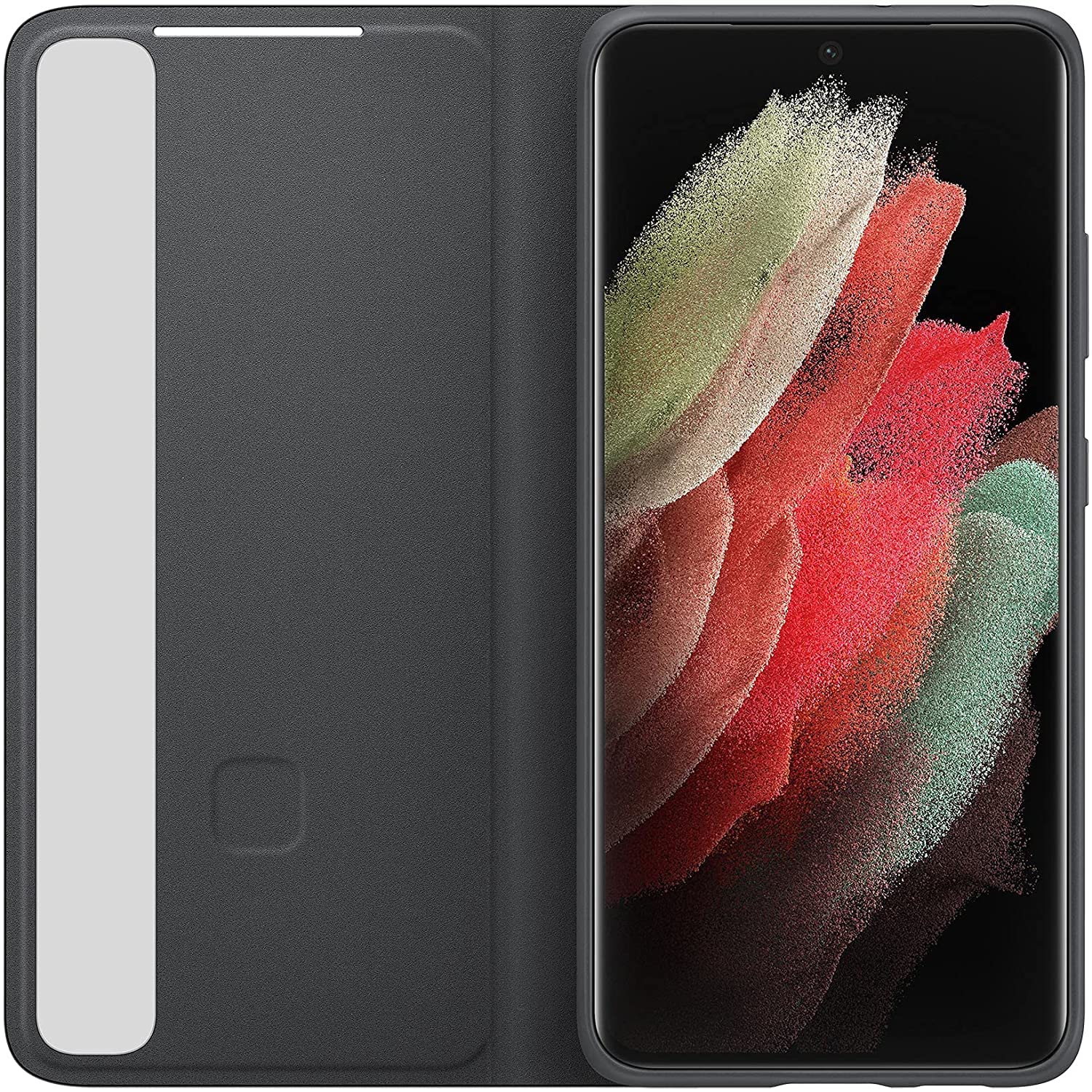 Samsung EF-ZG998CBEGEW Clear View Cover per Galaxy S21 Ultra 5G (2021), Nero