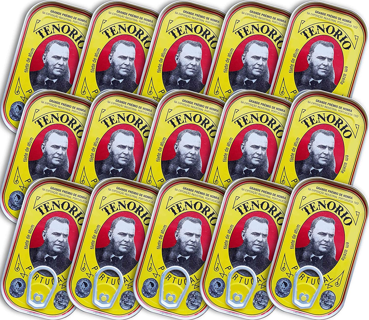 Tenorio Thunfischfilets in Olivenöl 15 x 120 g - Omega-3 - Premium Qualität | Portugal