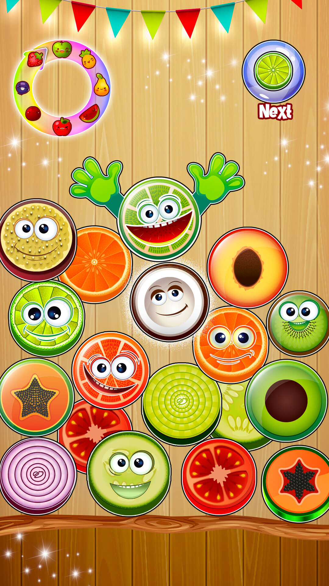 Mega Watermelon Game Fruit Drop Puzzle Games 3d Fruit Merge Playground