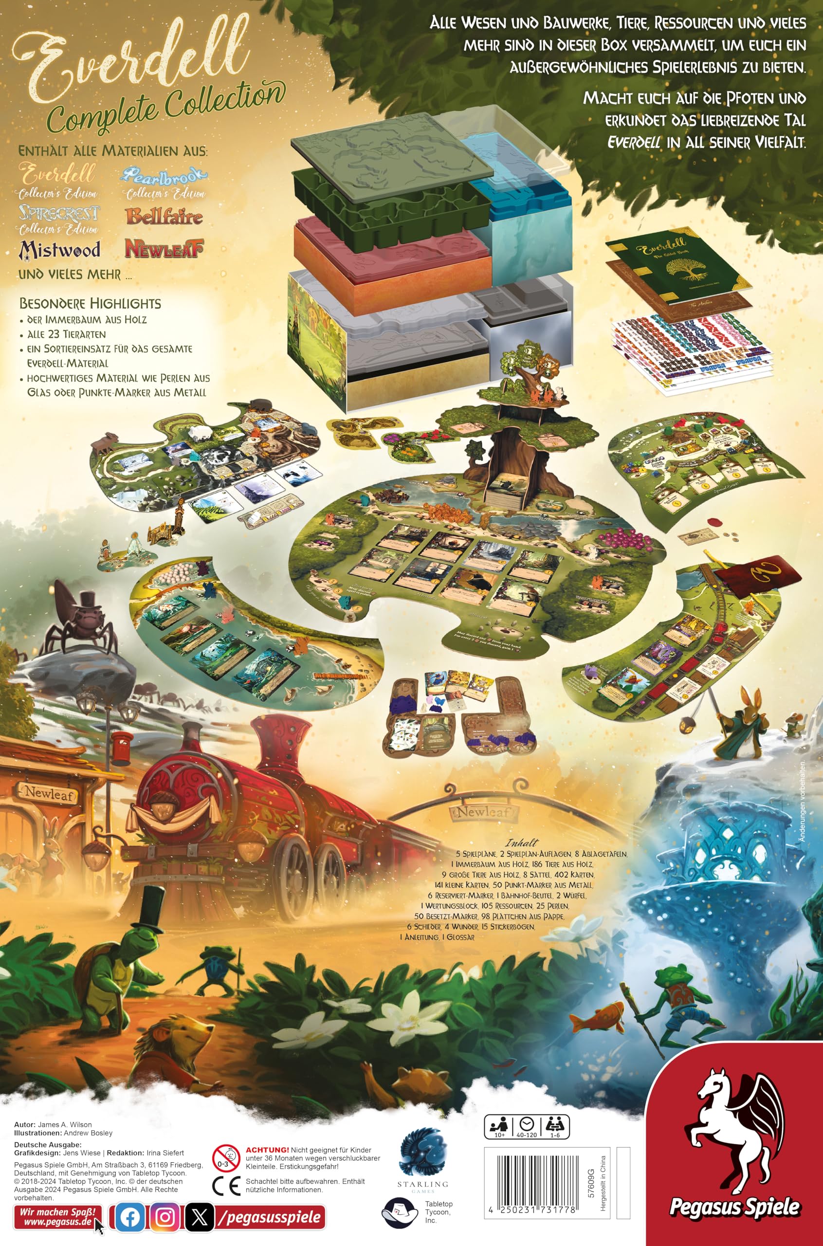 Pegasus Spiele 57609G Everdell - Collezione Complete