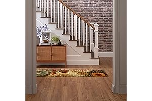 Mohawk Home Caravan Ornamental Floral Medallion 2' x 8' Area Rug with Rubber Backing